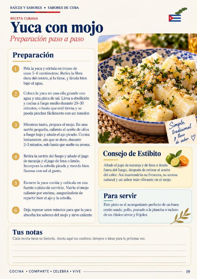 Receta de Raíces y Sabores